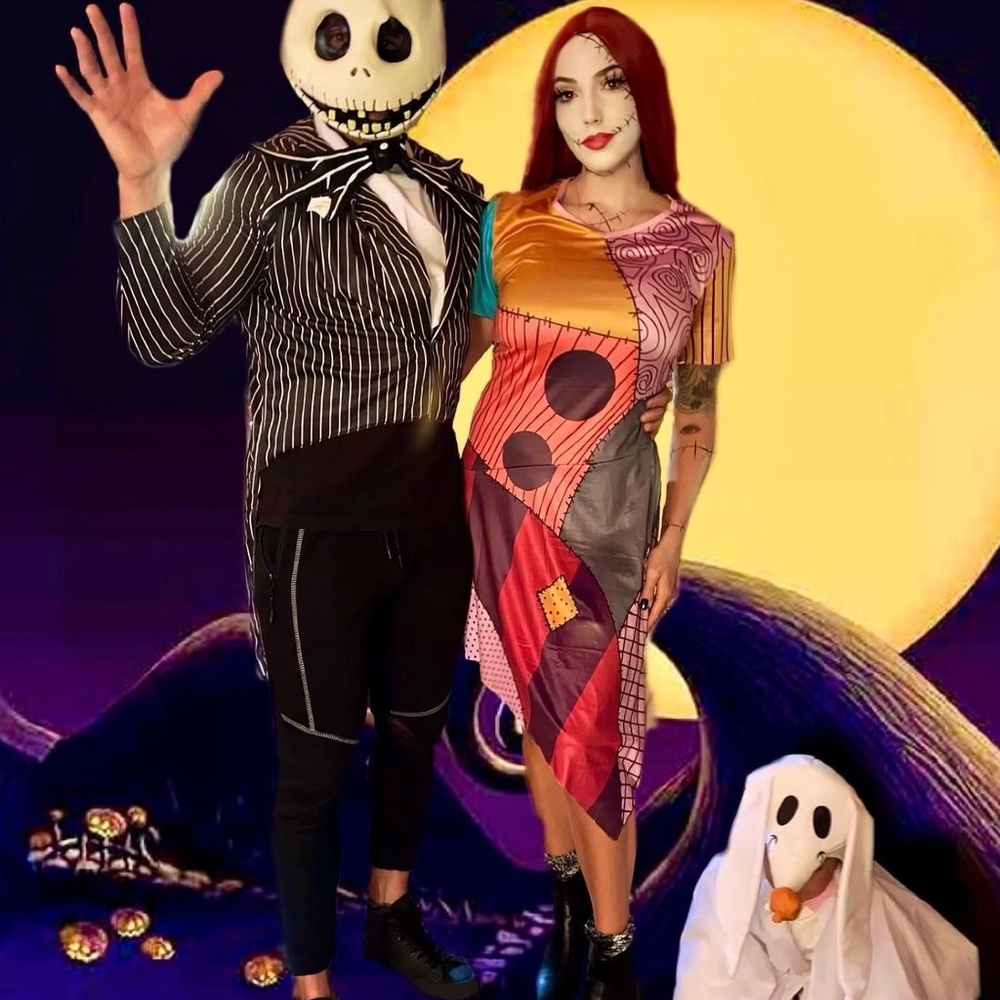 4pc Size Large Women's Sally Nightmare Before Christmas Costume Halloween